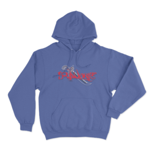 Boundaries Dagger Unisex Hoodie Blue