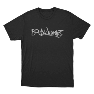 Boundaries Logo Unisex T Shirt Black