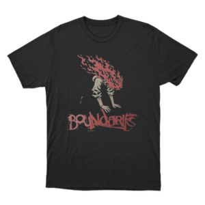 Burning Man Boundaries Unisex T Shirt Black